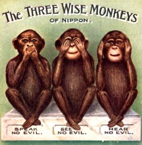 trzy małpki